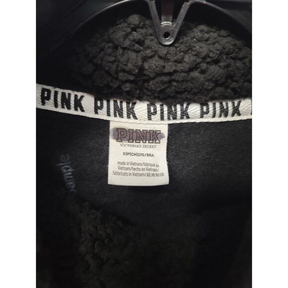Victoria Secret PINK Sherpa Lined Cowl Neck Pullover Size S - Picture 4 of 5